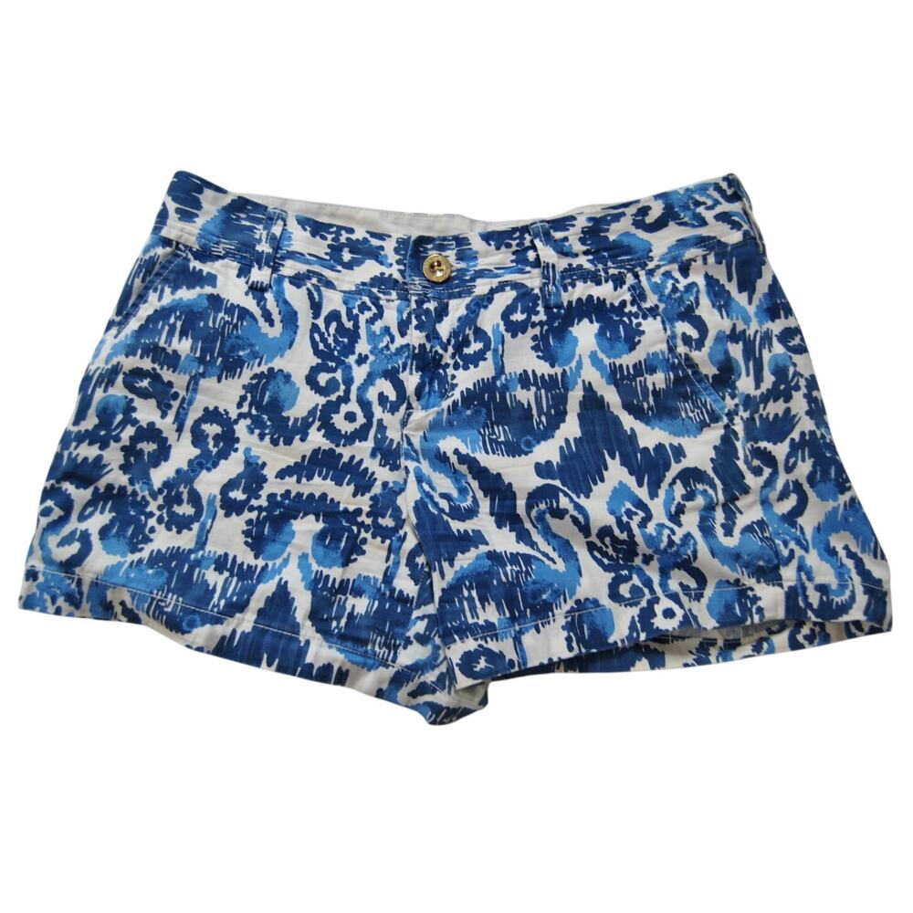 Lilly Pulitzer Blue and White Design Shorts Size 6